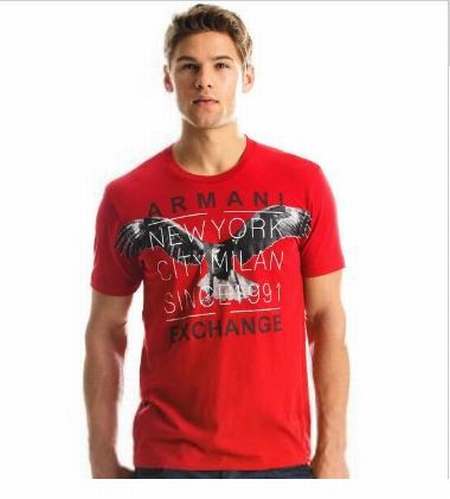 Armani-pas-cher-destockage,t-shirt-manche-longue-noir,tee-shirt-col-v-blanc