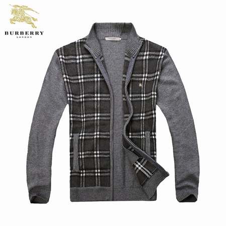 Burberry-pull-marin,pull-Burberry-homme-col-v-coton,Burberry-pull-col-polo