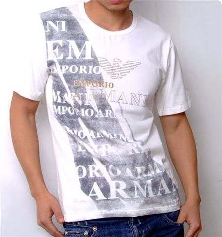 t-shirt-pas-cher-grossiste,Armani-collection-ete-2012,Armani-noir-blanc